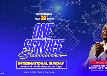 STARTING MAY 29TH: ONE SERVICE SUMMER @ 10AM – INTERNATIONAL SUNDAY