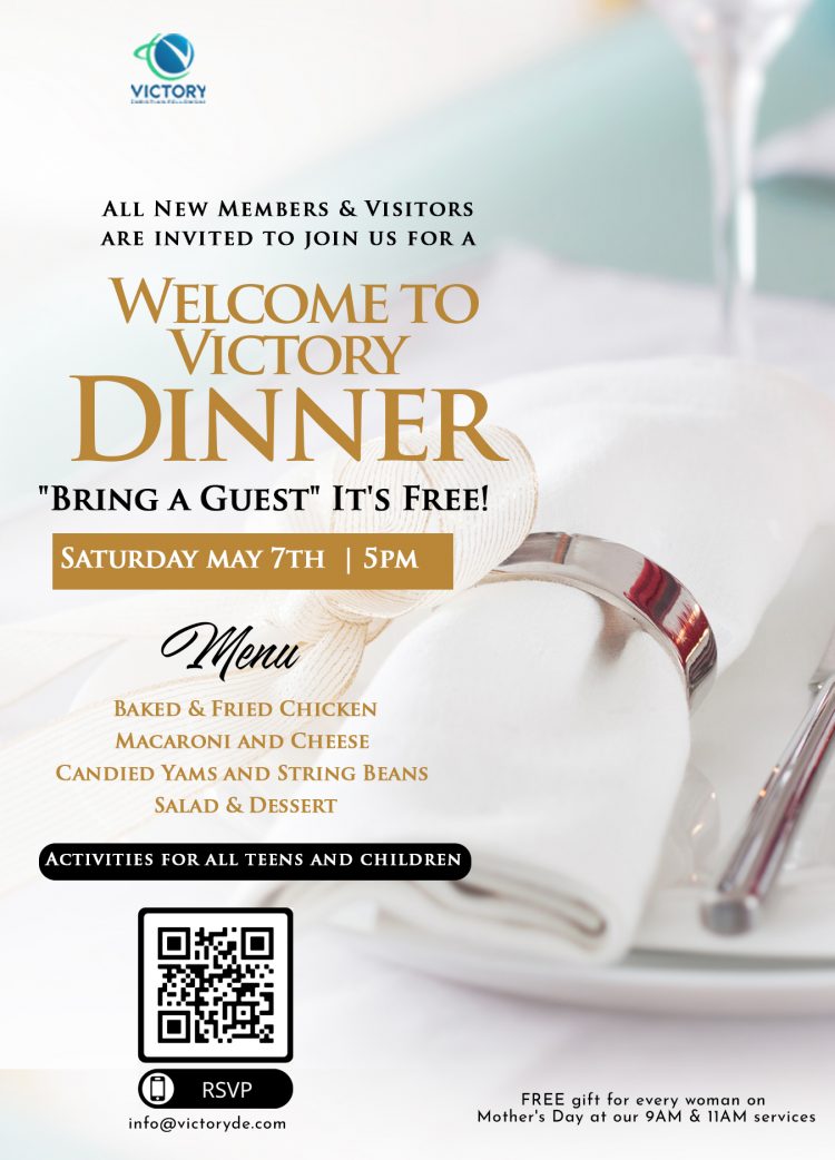 New Members & Visitors: WELCOME TO VICTORY DINNER