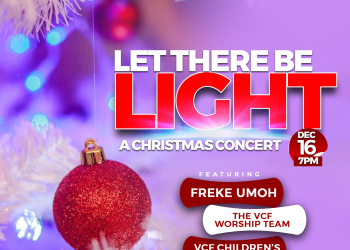 DECEMBER 16TH @ 7PM: LET THERE BE LIGHT: A CHRISTMAS CONCERT