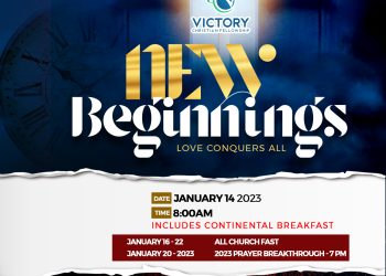 New Beginning’s + Continental Breakfast: January 14, 2023 @ 8:00am