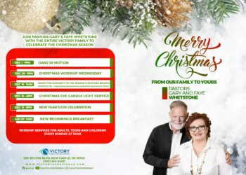 CELEBRATE THE CHRISTMAS SEASON: A MESSAGE FROM PASTORS GARY & FAYE WHETSTONE