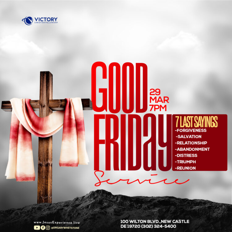 GOOD FRIDAY: MARCH 29TH @ 7PM