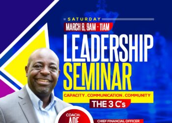 LEADERSHIP SEMINAR: SATURDAY, MARCH 8, 9AM – 11AM
