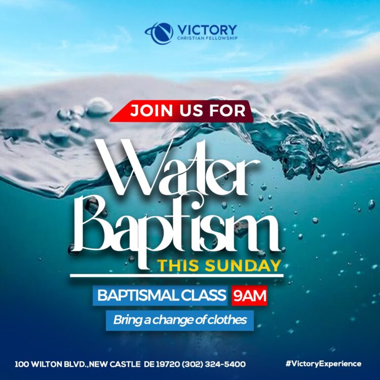 Exciting Opportunity! Join Us For Water Baptism This Sunday, April 13th