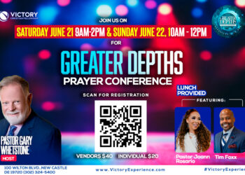 Greater Depths Prayer Conference With Pastor Joann Rosario And Tim Foxx: Saturday June 21, 2025, 9am-2pm