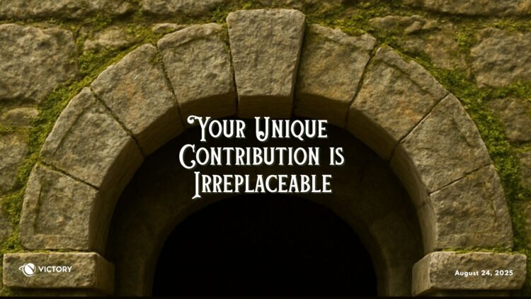 Sunday Notes: August 24th, 2025: Your Unique Contribution is Irreplaceable