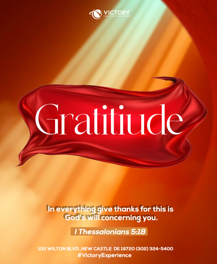 Gratitude: In everything give thanks…